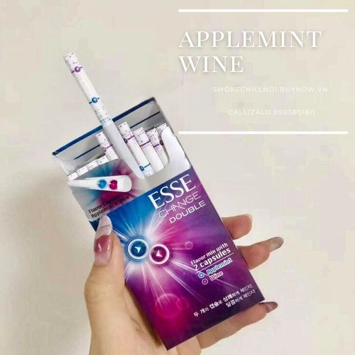 เอสเซ่ ดับเบิ้ลแอ๊ปเปิ้ลมินต์+ไวน์แดง(มวนเล็ก) (Esse Change Double Wine Applemint) 2