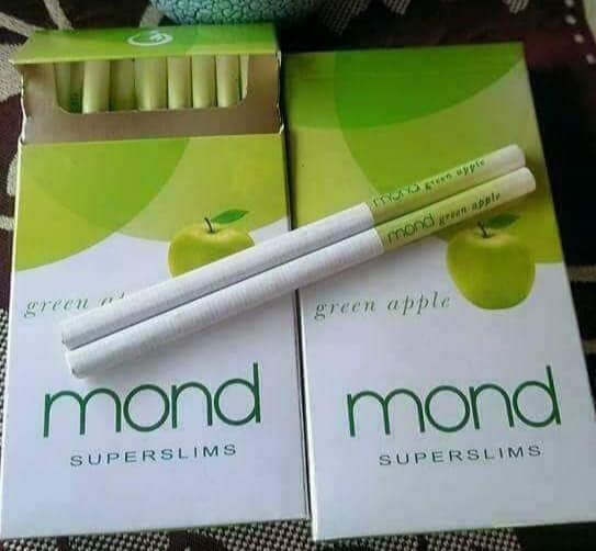มอนด์ แอ๊ปเปิ้ลเขียว(ร้อน)(มวนสลิมเล็ก) (Mond Green Apple SuperSlims) 3