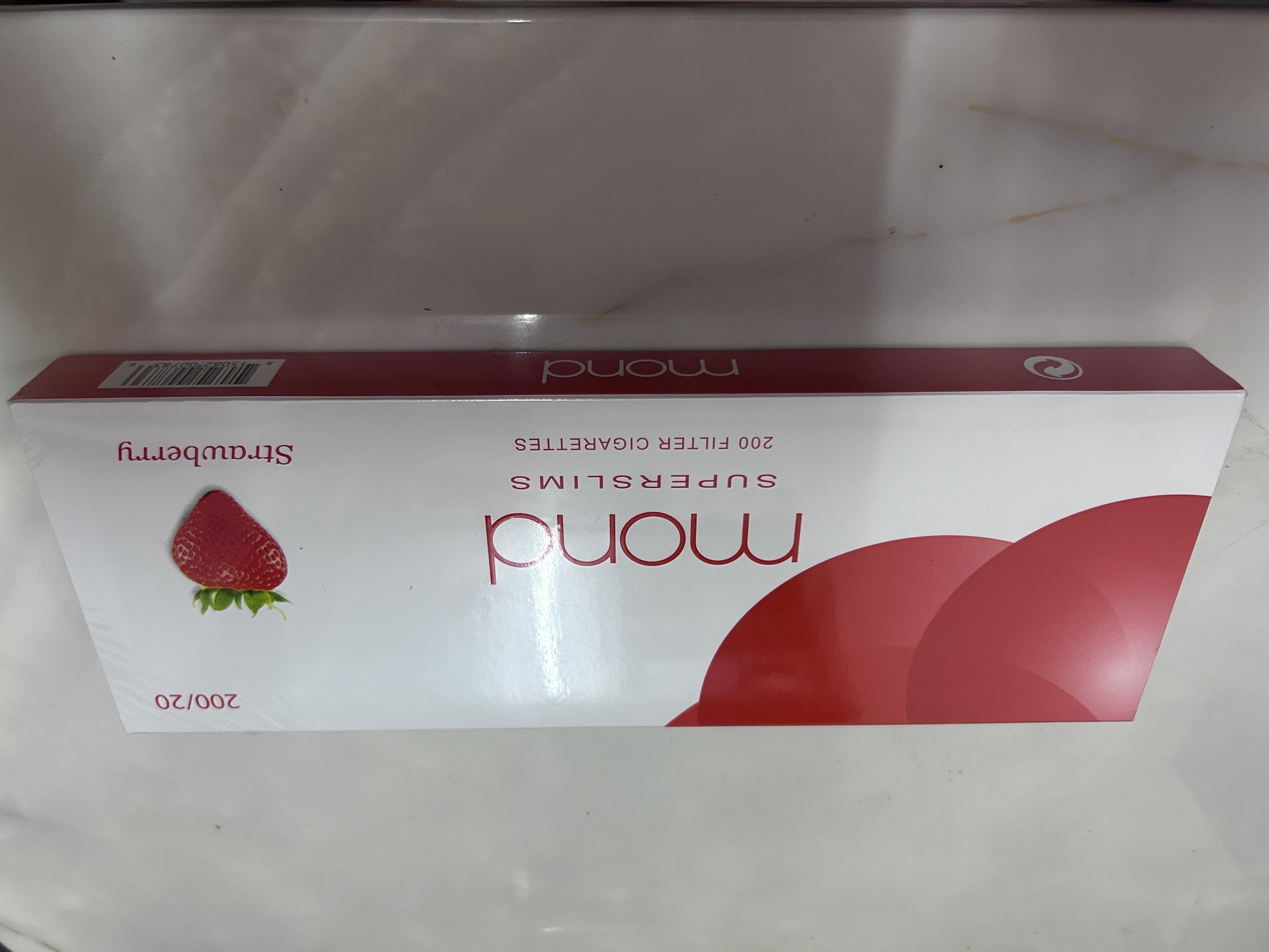 มอนด์ สตอร์เบอรี่(ร้อน)(มวนสลิมเล็ก) (Mond Strawberry SuperSlims)